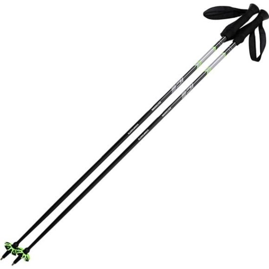 (image for) ice talon junior ski poles black white - Click Image to Close