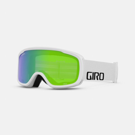 (image for) giro cuz goggles white wordmark loden green lens - Click Image to Close