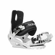 5th element stealth snowboard bindings white