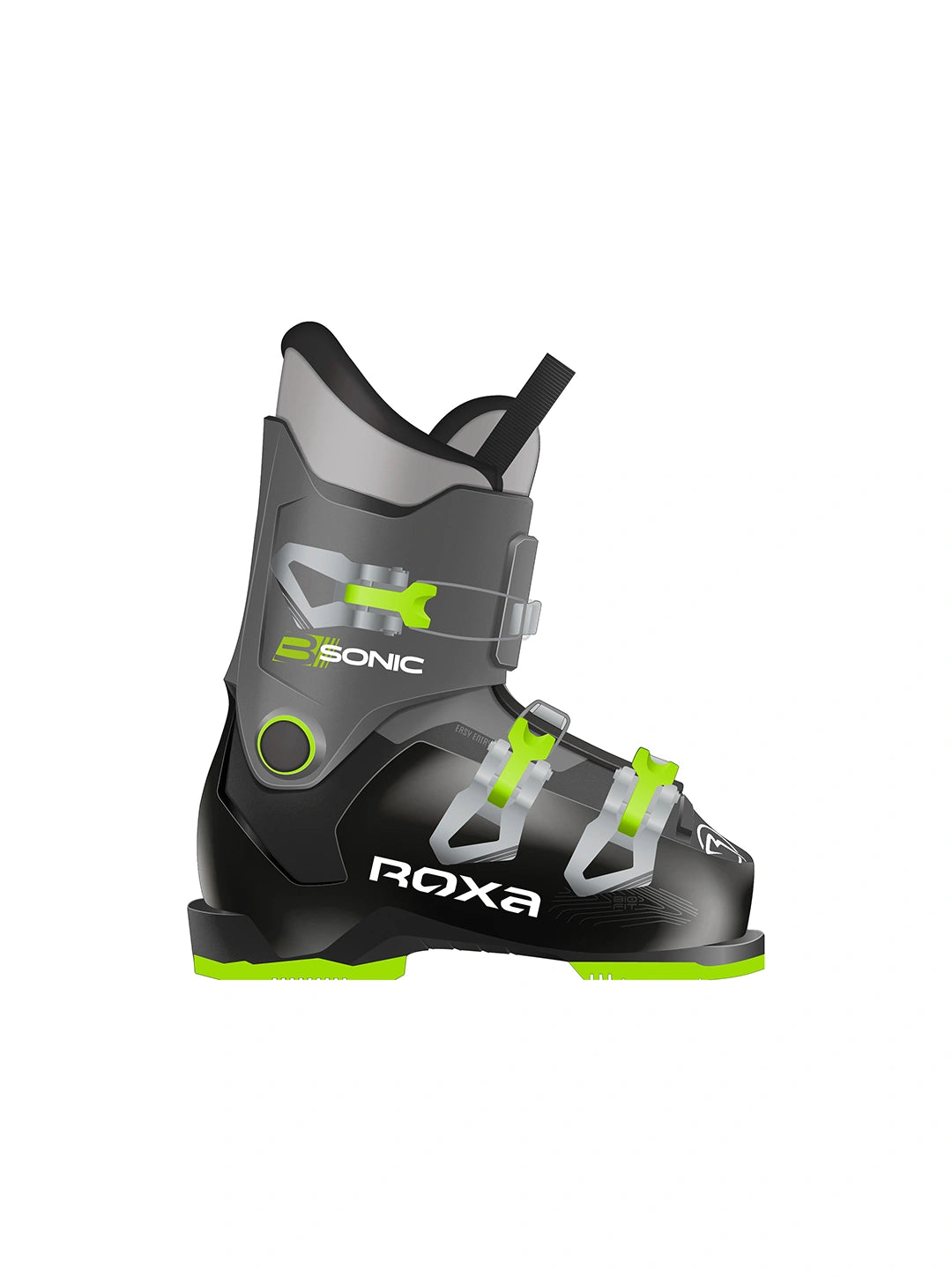 Roxa jade 3 junior ski boot black lime