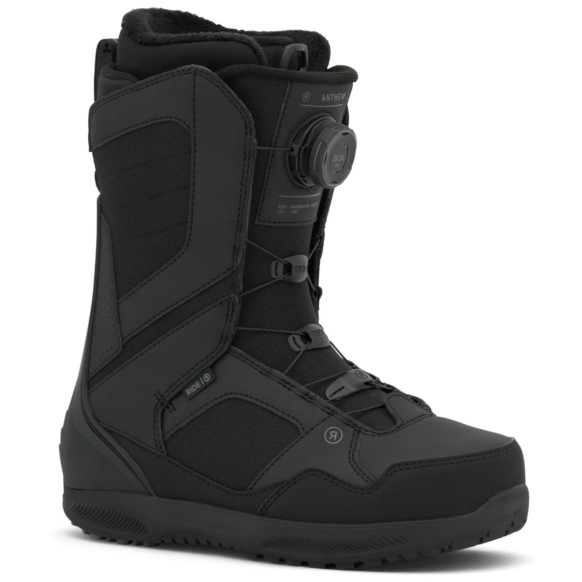 ride anthem mens snowboard boots black