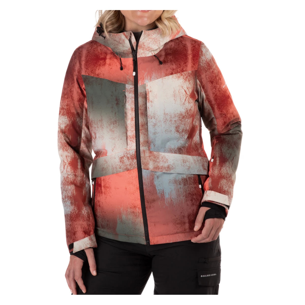 boulder gear womens whimsical jacket brushstroke