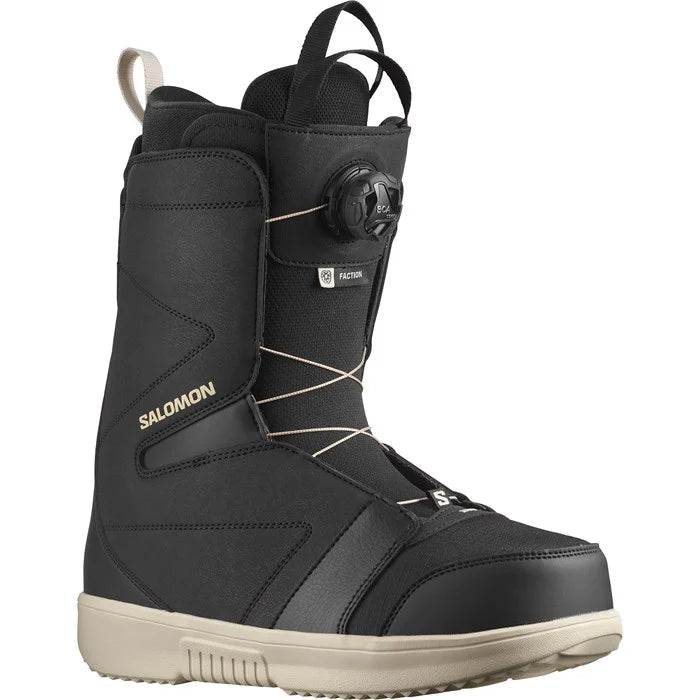 salomon faction boa snowboard boots black