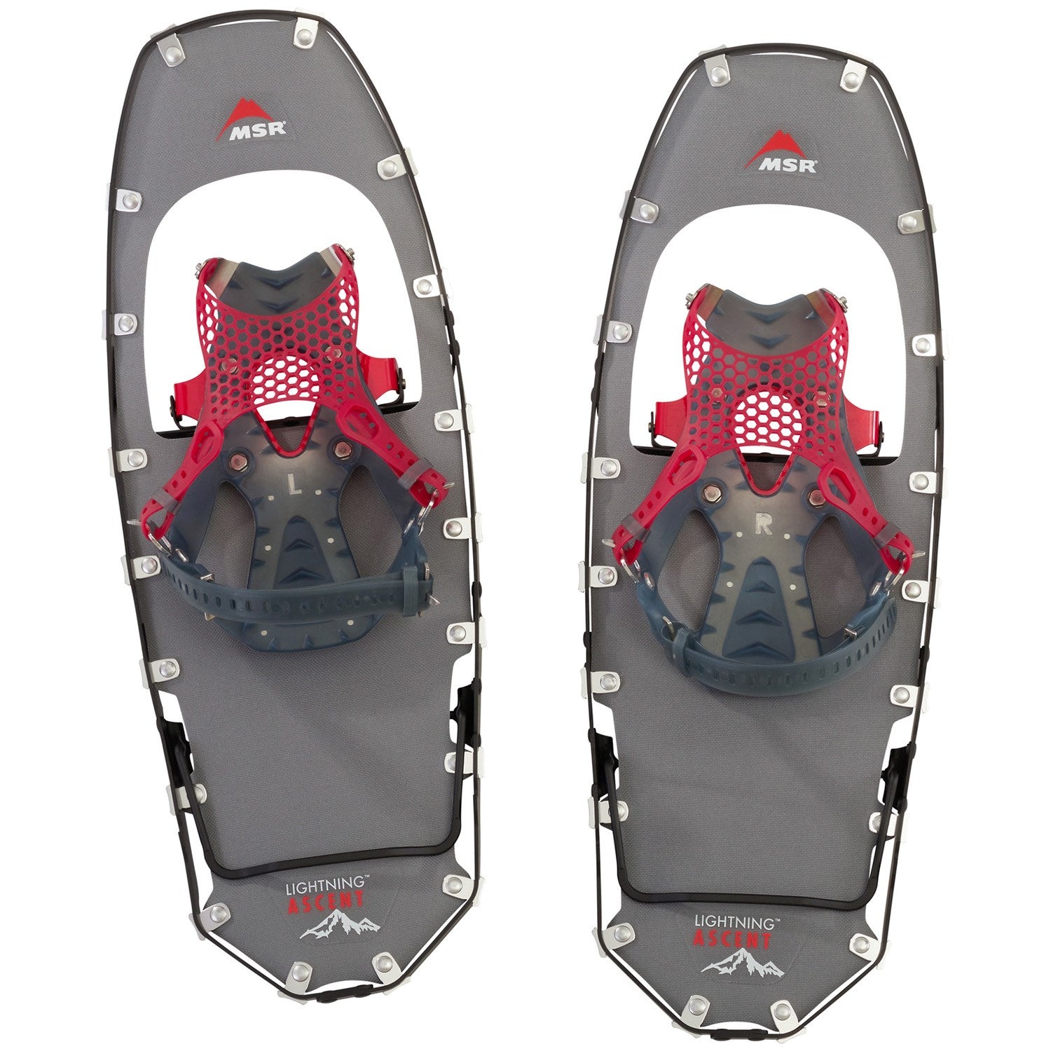 msr lighting ascent snowshoes black 25 inch