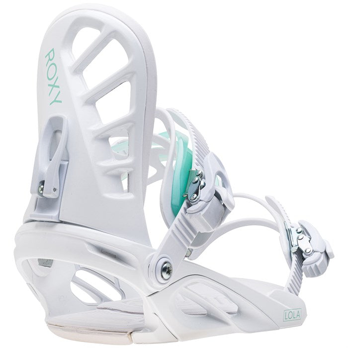 roxy lola snowboard bindings white